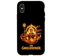The Grillfather Funny Mythic vibe, BBQ Dad Design Case for iPhone X/XS