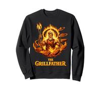 The Grillfather Funny Mythic vibe, BBQ Dad Design Sweatshirt