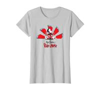 The Grim Adventures of Billy & Mandy Grim, Mandy & Billy T-Shirt, Women, Silver Grey, Large