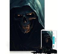 The Grim Reaper Hard Jigsaw Puzzle for Adults 1000 Pieces Strengthen Recall Stress Release Premium Edge Fine Art Piece (38x52cm)