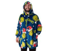 The Grinch Adult Zip Through Blanket Hoodie (Multicoloured) The Grinch Multicolor One Size