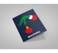 The Grinch Bauble Merry Christmas Greeting Card 125mm x 178mm - Including Envelope - GC691