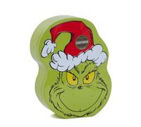 The Grinch Biscuit Tin Gift Set - Adorable Grinch Face Metal Tin with Choc Chip Shortbread Biscuits 150g Wonderful Biscuits Gift Set