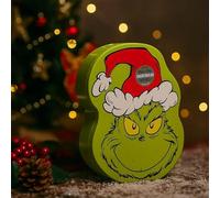 The Grinch Biscuit Tin & Shortbread - Festive Green Christmas Biscuit Tin with Chocolate Chip Shortbread Biscuits 150g - Fun Gift Treat for Kids & Adults