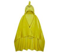 The Grinch Blanket Soft Cosy Christmas Fleece Hooded Blanket Throw Festive Bedroom Decor Plush Fleece Blanket Comforter for Bedroom Travel, Xmas Gifts (Green Hood)