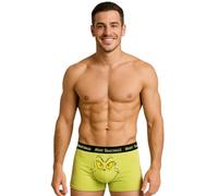 The Grinch Boxer Shorts for Men - Underpants Retro Boxer Underwear Men Green/Grey (Pack of 2)
