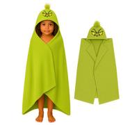 The Grinch Childrens/kids Wrap Blanket Hoodie Green (One Size)