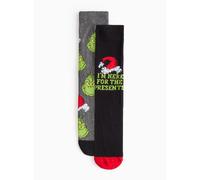 The Grinch Christmas Ankle Socks 2 Pack 6-8.5