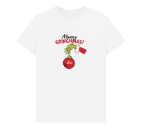 The Grinch Christmas Bauble Graphic White T-Shirt | Size: Large The Grinch White L