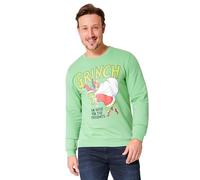 The Grinch Christmas Jumper for Men Teenagers Warm Cosy Sweatshirt Funny Xmas Jumper Sizes S-3XL - Funny Gifts for Him (M, Green)
