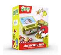 The Grinch from Daewoo Electricals UK 4-Portion Waffle Maker, Non-Stick Plates, Adjustable Temperature Control, Green, 31.5 x 24.6 x 11.7 cm, 1.5 kg