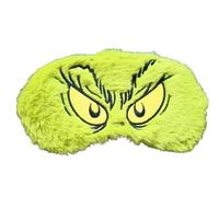The Grinch Furry Eye Mask - Fun Novelty Sleep Mask with Elastic Back - Green Soft Plush,for Men, and Women