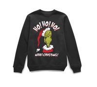 The Grinch Ho Ho Ho Christmas Jumper - Black - S