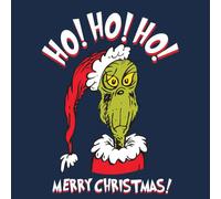 The Grinch Ho Ho Ho Men's Christmas T-Shirt - Navy - XXL