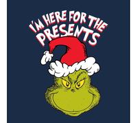 The Grinch Im Here for The Presents Women's Christmas T-Shirt - Navy - L