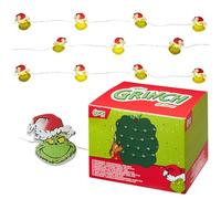 The Grinch LED Christmas Lights Battery Operated Fairy Lights String Light Decorations 170cm Indoor Christmas Tree Lights Xmas (Green 2D)