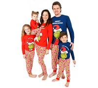 The Grinch Matching Family Christmas Pyjamas Adults Kids Pjs | Gift for Men, Women, Girls and Boys | Xmas Movie Merchandise