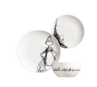 The Grinch & Max 12pc Porcelain Dinner Set - Plates & Bowls, Dishwasher Safe