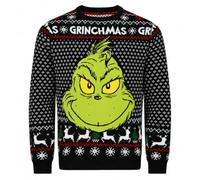 The Grinch Men’s Christmas Jumper | Festive Knitted Xmas Sweater | Navy or Black | 100% Acrylic | Sizes S-XXL
