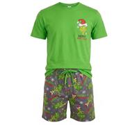 The Grinch Men’s Christmas Pyjamas Short PJ Set M to XXL Official Licensed Xmas Festive Nightwear