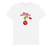 The Grinch Men's Merry Grinchmas Bauble T-Shirt in White | Size: Medium The Grinch White M