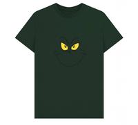 The Grinch Men's Smile T-Shirt in Bottle Green | Size: XL The Grinch Bottle Green XL