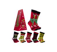 The Grinch Men's Socks 6 Pack The Grinch Multicolor One Size