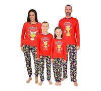 The Grinch Merry Grinchmas Matching Red Family Christmas Long Pyjamas (12-18 Months)