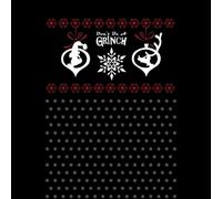 The Grinch Pattern Men's Christmas T-Shirt - Black - 4XL