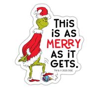 The Grinch Quote This is As Merry As It Gets Sticker Size S (10 x 10 cm)