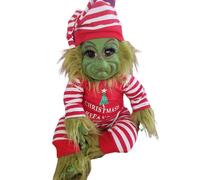 The Grinch Reborn Baby Plush Doll - 20cm Grinch Stuffed Toy for Christmas Gift
