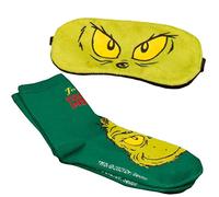 The Grinch Sleep Mask & Socks Gift Set. Christmas Eye Mask & Socks. Officially Licensed Dr Seuss The Grinch Merchandise. Christmas Socks & Sleeping Mask. Christmas Movie Merch.