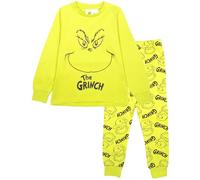 The Grinch Unisex Pyjama for Kids Long Sleeve 100% Cotton Winter Christmas Pyjama Age 5/6 Green
