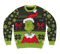 The Grinch Who Stole Christmas Dr. Seuss Holiday Sweater Licensed, Green, XXL