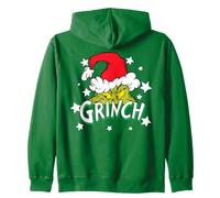 The Grinch Xmas Naughty Cheeky Fun Merry Christmas Classic Zip Hoodie