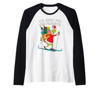 The Grinch Xmas Naughty Santa Merry Christmas LOL Classic Raglan Baseball Tee