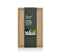 The Groom Room Mens Grooming Gift Set Collection - Premium Christmas Toiletry Set with Hair and Body Wash, Face Wash and Scrub, Shaving Gel, Moisturizer, and Shave Balm