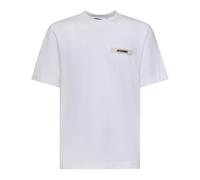 Jacquemus Men's Grosgrain Logo T-Shirt White