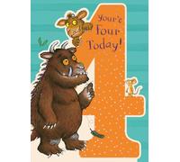 The Gruffalo 4th Birthday Card, Age 4 Birthday Greeting Card for Gruffalo Lovers