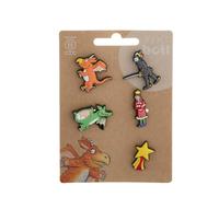 The Gruffalo and Zog Character Charms for Botl Jug or Crocs Set of 5 | Gruffalo Licensed, 5 Characters Included, Owl, Fox & Mouse, Decorative Accessories, Kids' Collectible