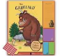 The Gruffalo Calendar 2026 Deluxe Family Planner 4 Columns with Sticky notes, Pen & FREE Organising Stickers Included