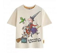 The Gruffalo Childrens/Kids Room On The Broom Group Pose Short-Sleeved T-Shirt Beige 3-4 Years