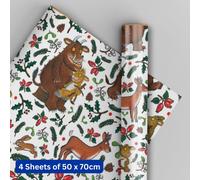 Danilo Promotions Ltd The Gruffalo Christmas Wrapping Paper, 4 Sheets, 4 Tags, The Gruffalo Wrapping Paper for Christmas