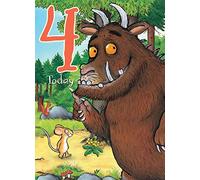 The Gruffalo GR009 "Age 4" Greeting Card, Multi