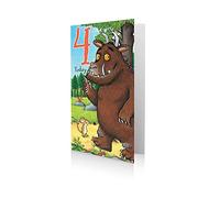 The Gruffalo GR021 "4th" Birthday Card,Multi,232x128mm