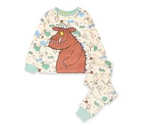 The Gruffalo Kids Pyjama Set | All Over Print Multicolored Long Sleeve Long Leg Graphic PJs | Embroidered Character Woodland Forest Story Apparel Pajama | Merchandise Gift for Children & Toddlers