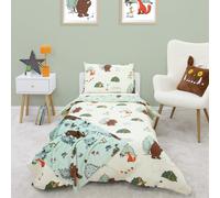 The Gruffalo Officially Licenced Junior Duvet Cover Set | Woodland Design | Reversible 2 Sided Bedding Including Matching Pillow Case | Perfect For Toddlers Bedroom or Nursery | Polycotton