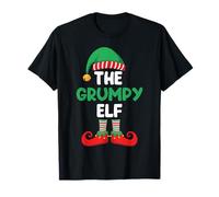 The Grumpy Elf Shirt Funny Sarcastic Bah Humbug Pajama Top T-Shirt