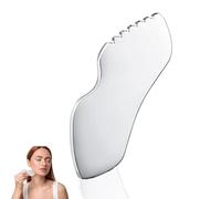 The gua, gua sha stone stainless steel, face massage stone, body gua sha, guasha scraping massage tool for face neck, body gua sha face scraper, beauty tool for skin care (silver)