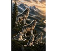 The Guardians of the Valley: A Minimalist Lined Hardcover Journal Inspired by Scandinavian Design, Wolves, Mountain Valleys, Nature, and the Spirit of Unity